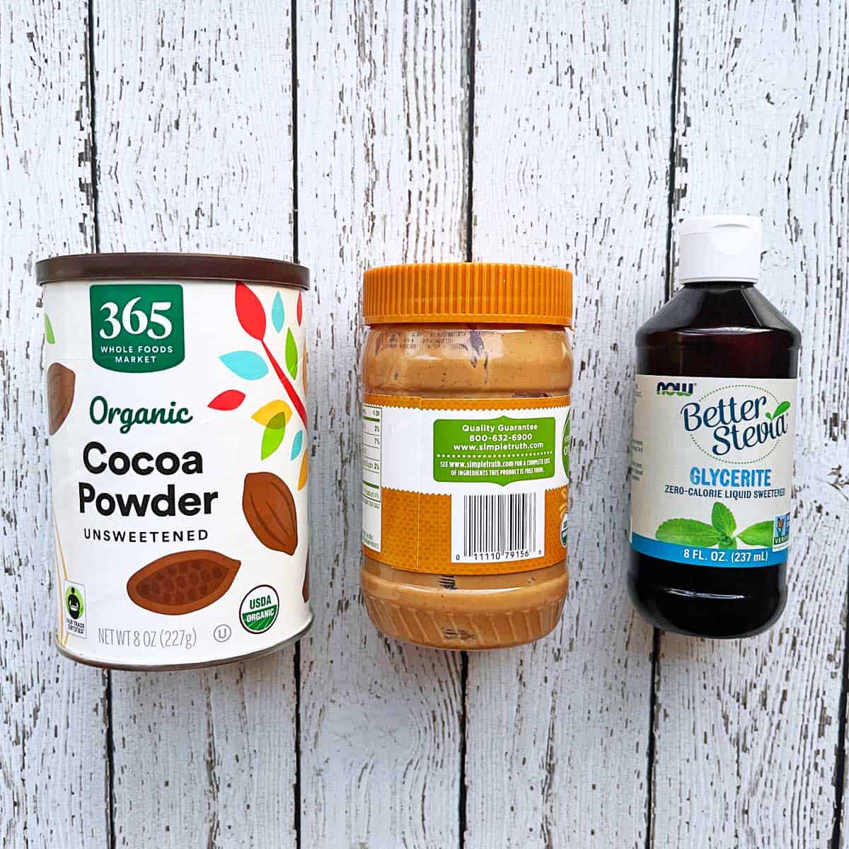 The ingredients needed to make keto fat bombs. 