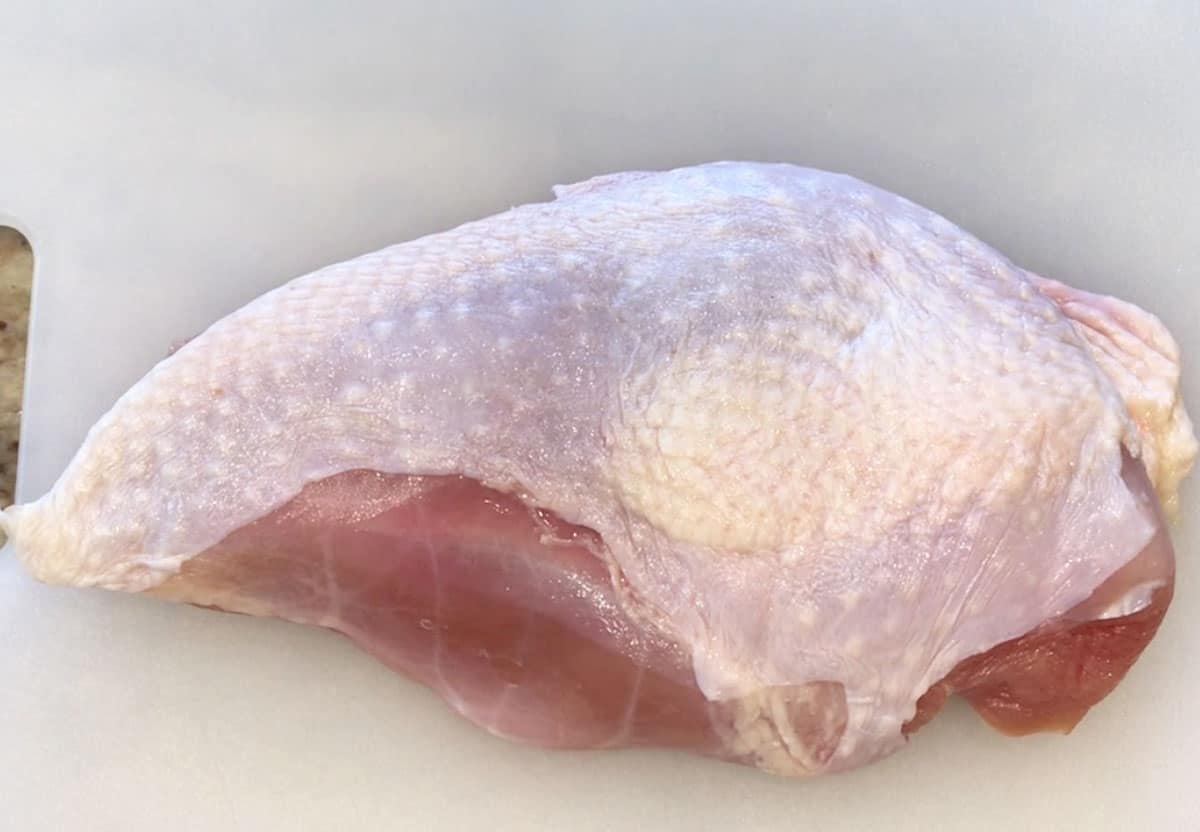 Half of a turkey breast. 