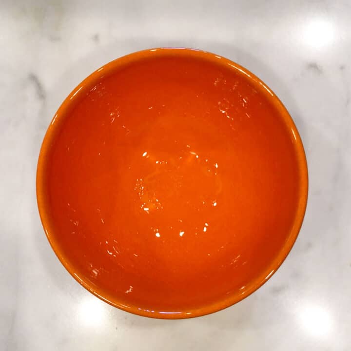 Buttered bowl.