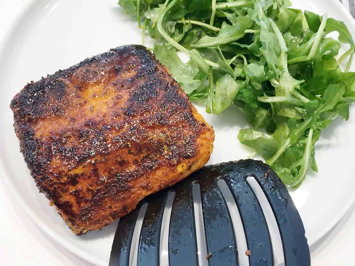 The fish is served.