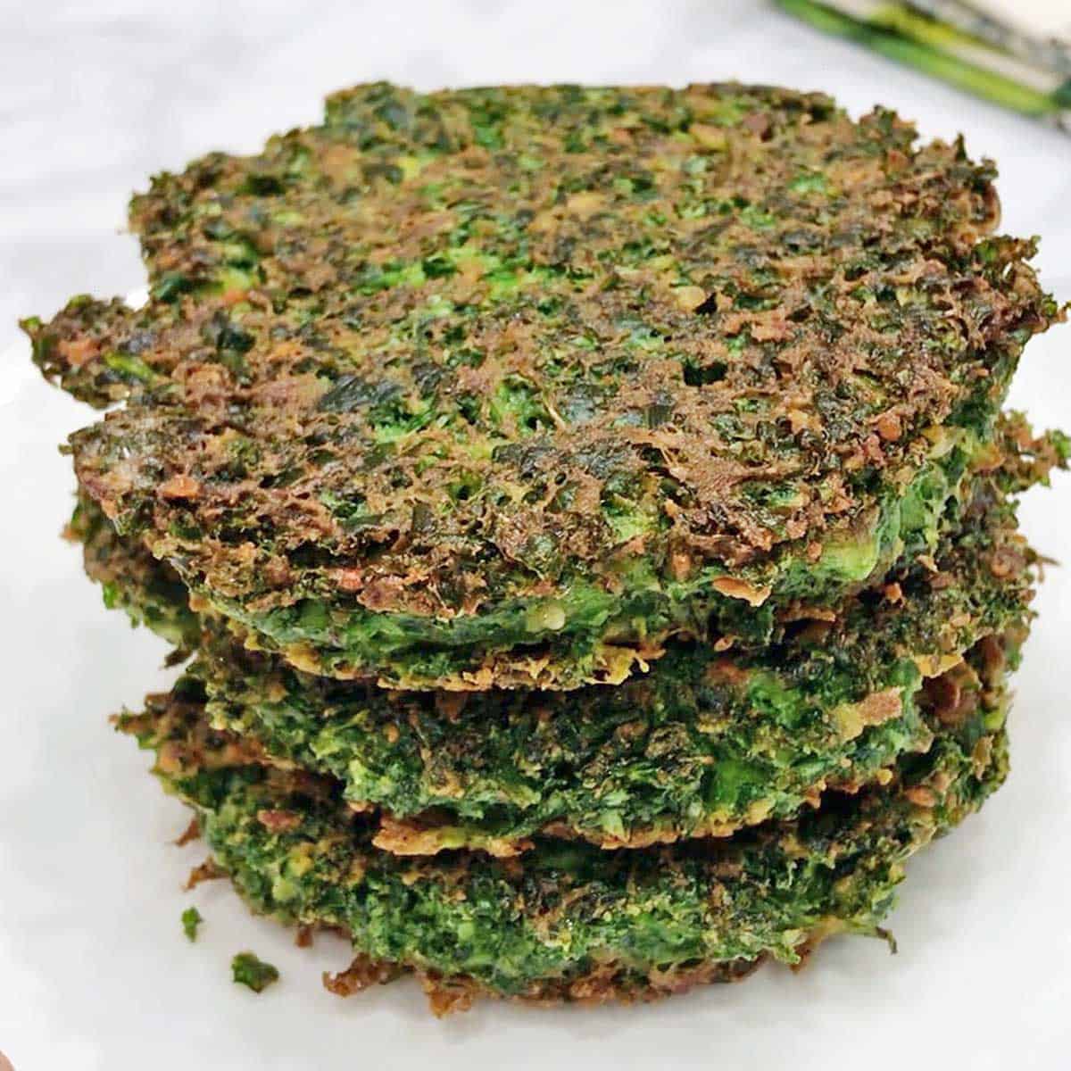 The fritters are served.