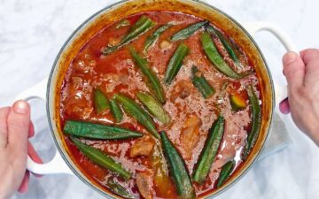 The stew is ready.