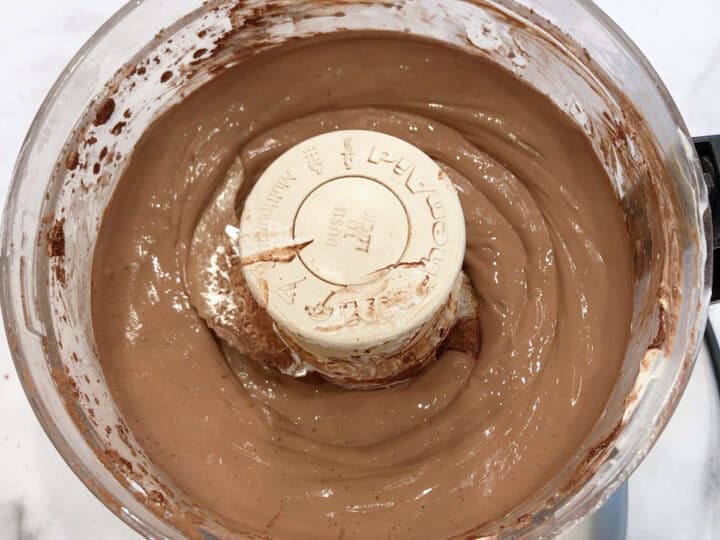 The yogurt mixture was blended in the food processor.