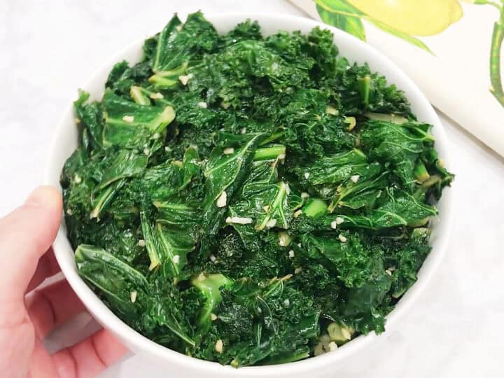 The kale is served.