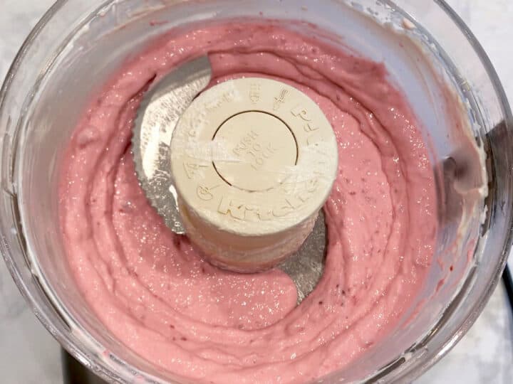 The ingredients were mixed in the food processor.